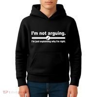 I'm Not Arguing Just Explaining Why I'm Right Kids Hoodie thumb 4