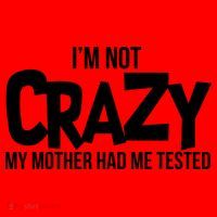 I'm Not Crazy My Mother Had Me Tested Santa Hat thumb 1