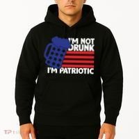 I'm Not Drunk I'm Patriotic Funny Hoodie thumb 2