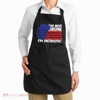 I'm Not Drunk I'm Patriotic Funny Apron thumb 2
