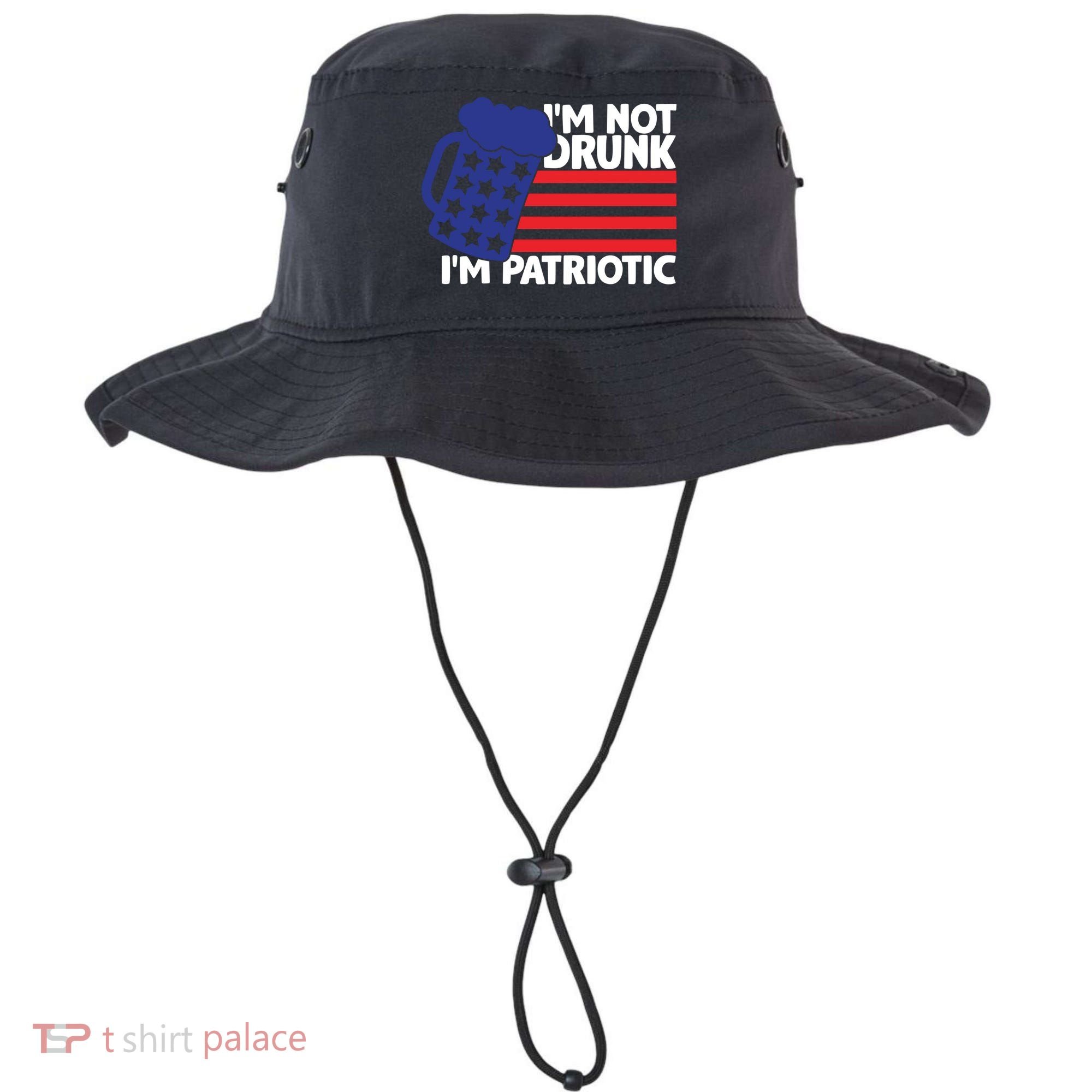 I'm Not Drunk I'm Patriotic Funny Bucket Hat