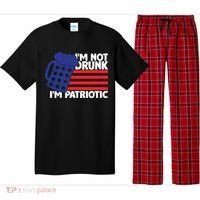 I'm Not Drunk I'm Patriotic Funny Pajama Set thumb 0