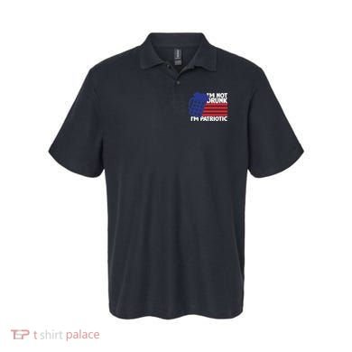 I'm Not Drunk I'm Patriotic Funny Polo