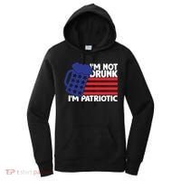 I'm Not Drunk I'm Patriotic Funny Women's Hoodie thumb 0