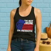 I'm Not Drunk I'm Patriotic Funny Women's Tank Top thumb 2