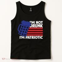 I'm Not Drunk I'm Patriotic Funny Tank Top thumb 2