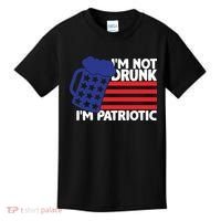 I'm Not Drunk I'm Patriotic Funny Kids T-Shirt thumb 0