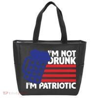 I'm Not Drunk I'm Patriotic Funny Tote Bag thumb 0