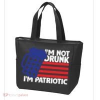 I'm Not Drunk I'm Patriotic Funny Tote Bag thumb 3