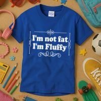 I'm Not Fat I'm Fluffy Kids T-Shirt thumb 3