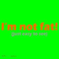 I'm Not Fat Just Easy To See Mousepad thumb 1