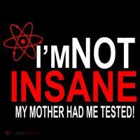 I'm Not Insane My Mother Tested Funny Stripe Pom Pom Beanie thumb 2