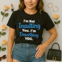 I'm Not Insulting You I'm Describing You Comfort Colors Boxy T-Shirt thumb 2