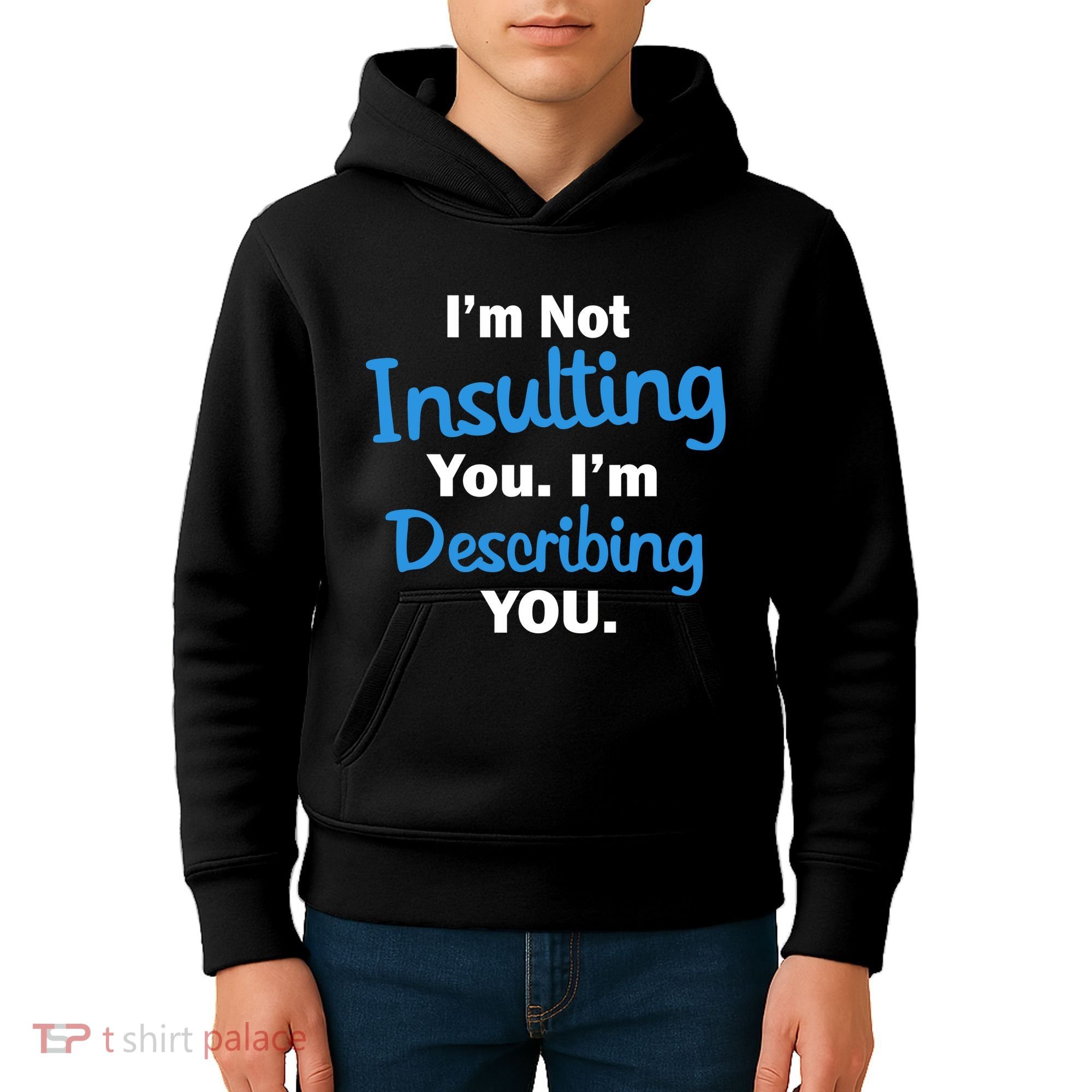 I'm Not Insulting You I'm Describing You Kids Hoodie