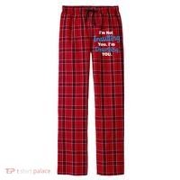 I'm Not Insulting You I'm Describing You Men's Flannel Plaid Pajama Pants thumb 0