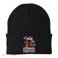 I'm Not Just A June Girl Funny Birthday Beanie thumb 0