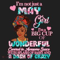 I'm Not Just A May Girl Funny Birthday Beanie thumb 2