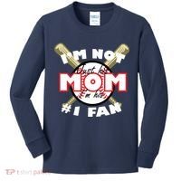 I'm Not Just His Mom I'm His #1 Fan Kids Long Sleeve Shirt thumb 0