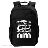 I'm Not Listing I'm Playing My Guitar Backpack thumb 0
