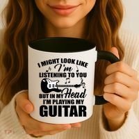 I'm Not Listing I'm Playing My Guitar Coffee Mug thumb 3