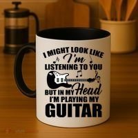 I'm Not Listing I'm Playing My Guitar Coffee Mug thumb 4