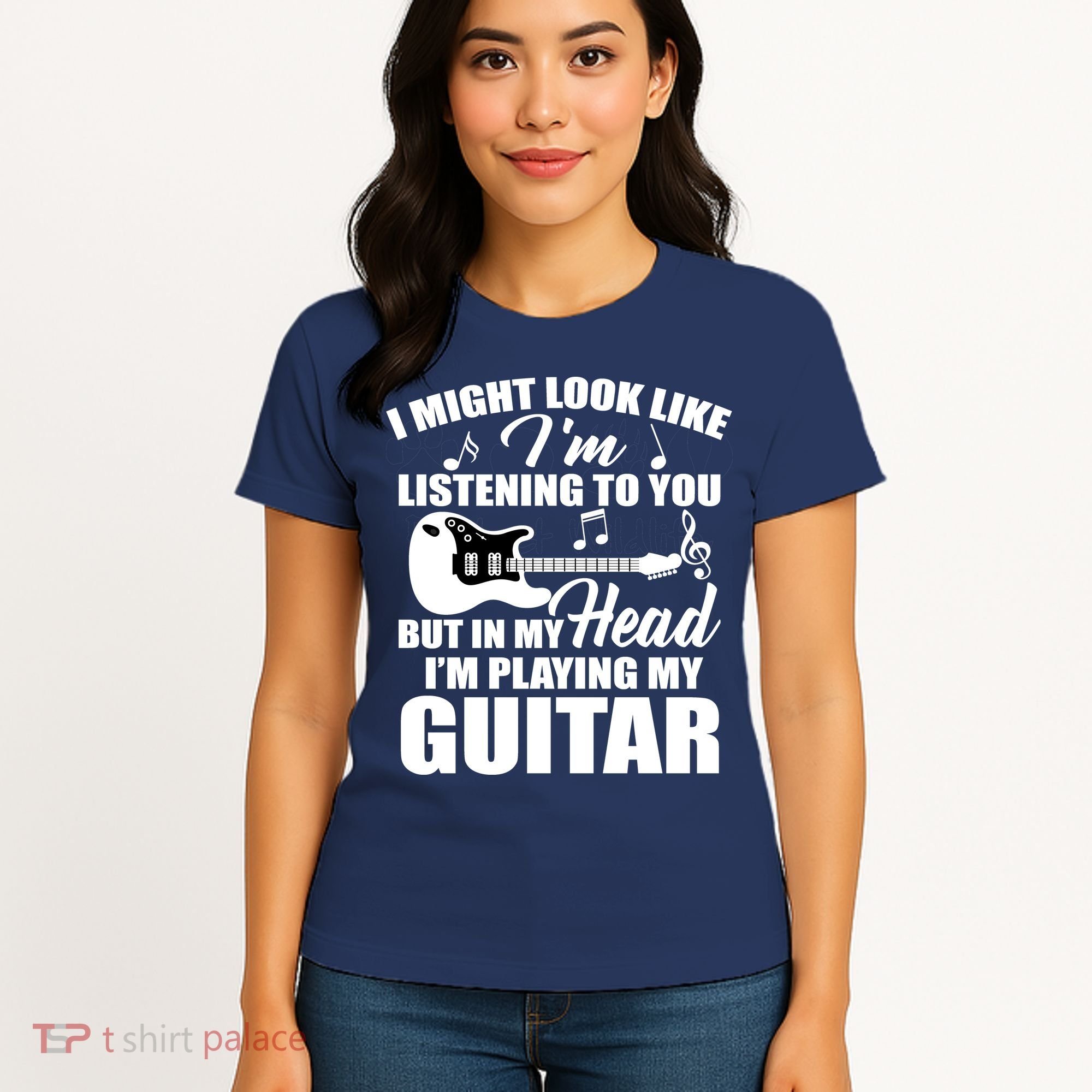 I'm Not Listing I'm Playing My Guitar Women's T-Shirt