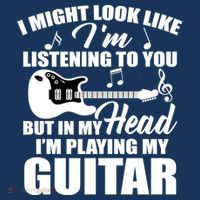 I'm Not Listing I'm Playing My Guitar Women's T-Shirt thumb 6