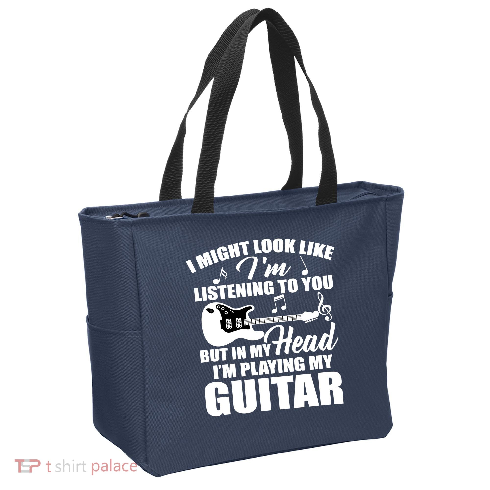 I'm Not Listing I'm Playing My Guitar Tote Bag