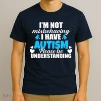 I'm Not Misbehaving I Have Autism T-Shirt thumb 3