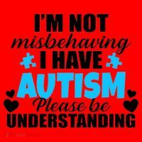 I'm Not Misbehaving I Have Autism Santa Hat thumb 1