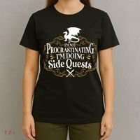 I'm Not Procrastinating I'm Doing Side Quest RPG T-Shirt thumb 4
