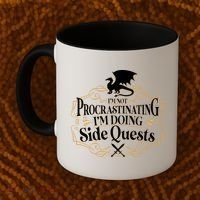 I'm Not Procrastinating I'm Doing Side Quest RPG Coffee Mug thumb 2
