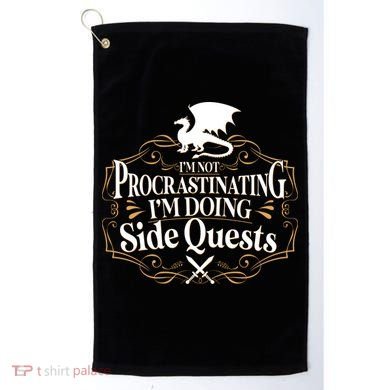 I'm Not Procrastinating I'm Doing Side Quest RPG Golf Towel