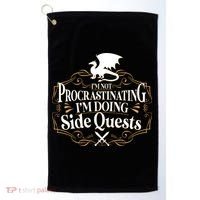 I'm Not Procrastinating I'm Doing Side Quest RPG Golf Towel thumb 0