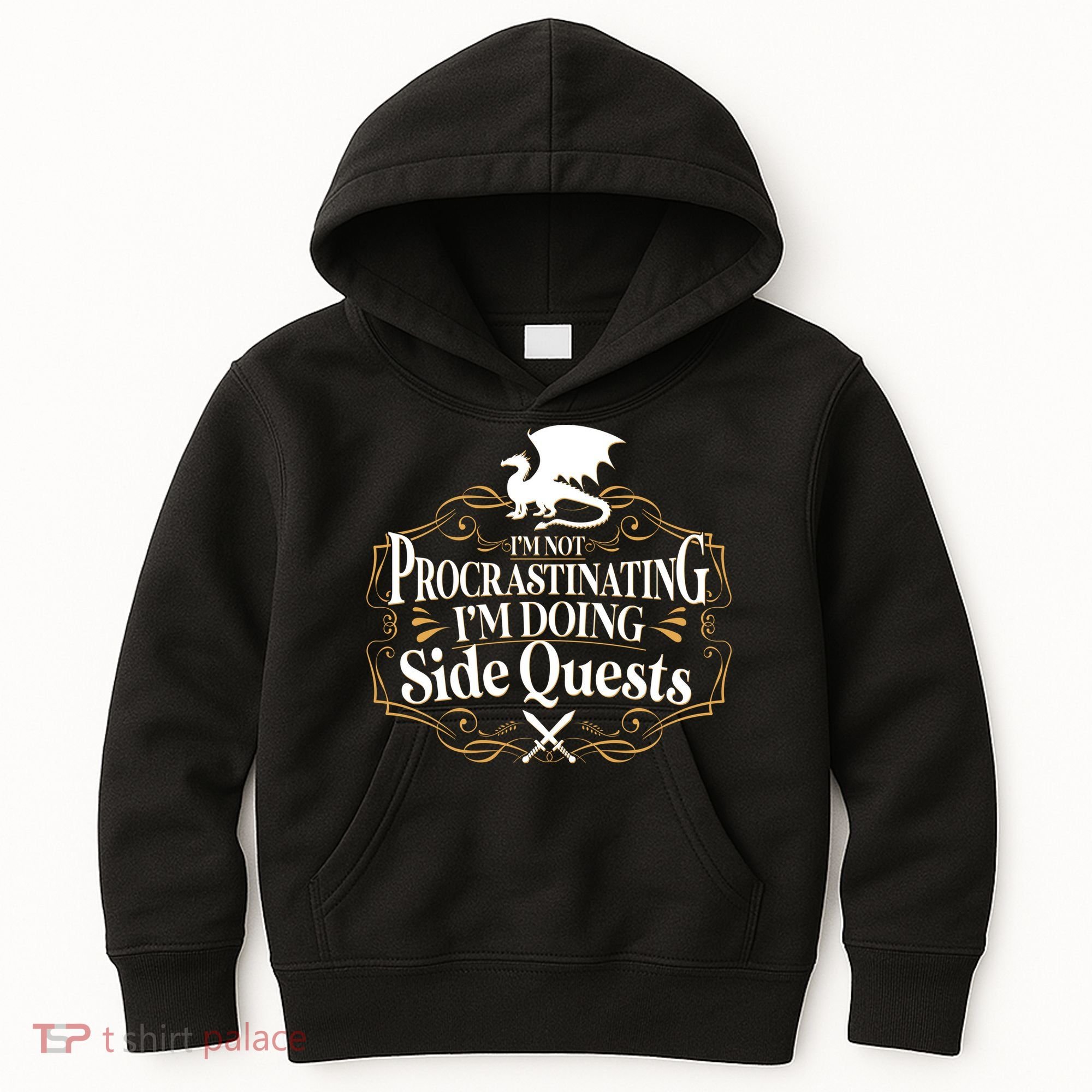 I'm Not Procrastinating I'm Doing Side Quest RPG Kids Hoodie