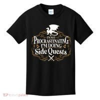 I'm Not Procrastinating I'm Doing Side Quest RPG Kids T-Shirt thumb 0