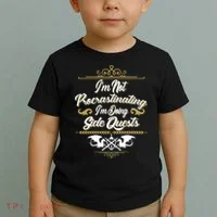 I'm Not Procrastinating I'm Doing Side Quests Toddler T-Shirt thumb 2
