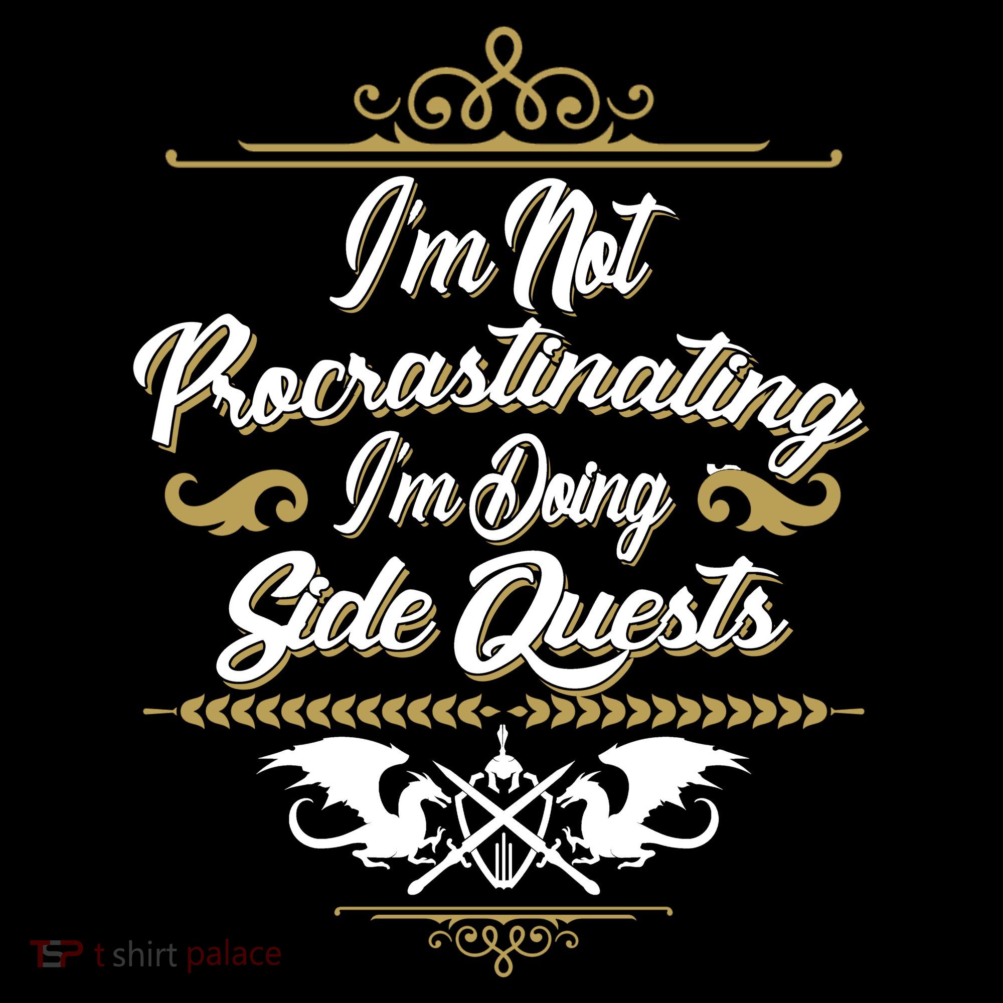 I'm Not Procrastinating I'm Doing Side Quests Kids T-Shirt