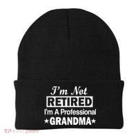 I'm Not Retired I'm A Professional Grandma Beanie thumb 0
