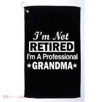 I'm Not Retired I'm A Professional Grandma Golf Towel thumb 0