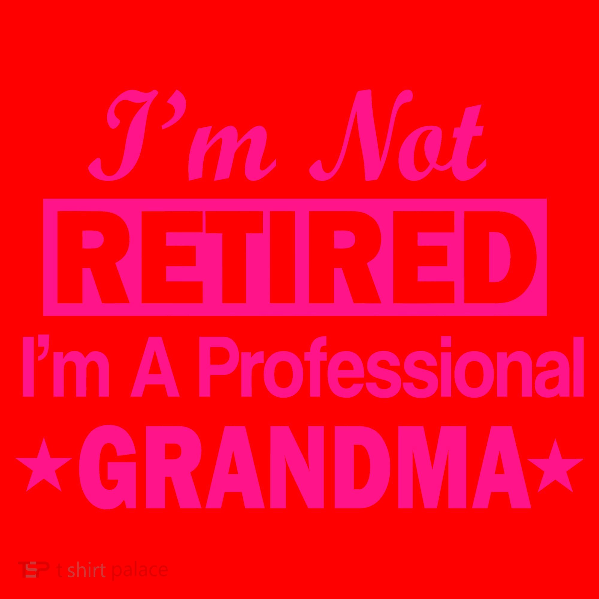 I'm Not Retired I'm A Professional Grandma Santa Hat