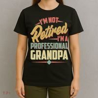 I'm Not Retired I'm A Professional Grandpa Vintage T-Shirt thumb 4