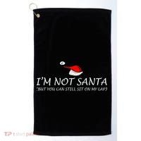 I'm Not Santa, But You Can Sit On My Lap Golf Towel thumb 0