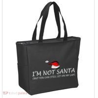 I'm Not Santa, But You Can Sit On My Lap Tote Bag thumb 2
