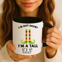 I'm Not Short I'm A Tall Elf Coffee Mug thumb 3