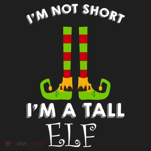 I'm Not Short I'm A Tall Elf Golf Towel