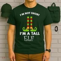I'm Not Short I'm A Tall Elf T-Shirt thumb 6