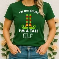 I'm Not Short I'm A Tall Elf Women's T-Shirt thumb 2