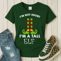 I'm Not Short I'm A Tall Elf Women's T-Shirt thumb 3