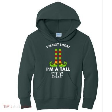 I'm Not Short I'm A Tall Elf Kids Hoodie